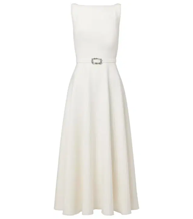 Safiyaa Belted A-line midi dress