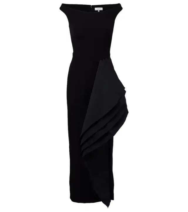 Safiyaa Bree draped midi dress