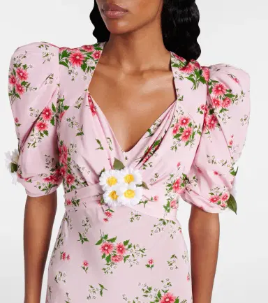 Rodarte Floral silk cocktail dress | Thumbnail 3