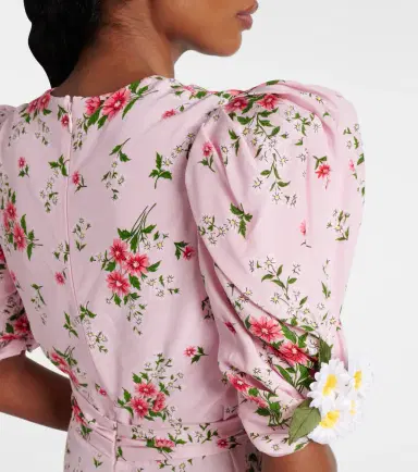Rodarte Floral silk cocktail dress | Thumbnail 5