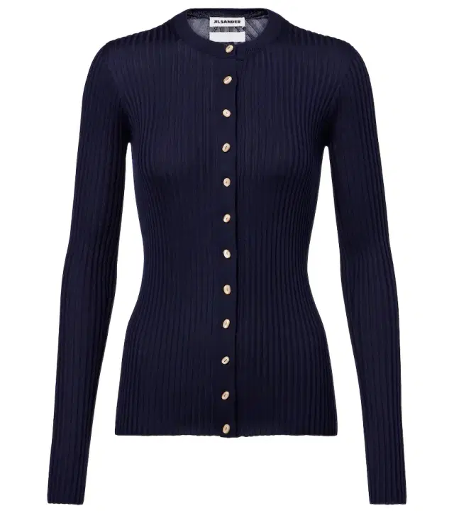 Jil Sander Ribbed-knit silk cardigan