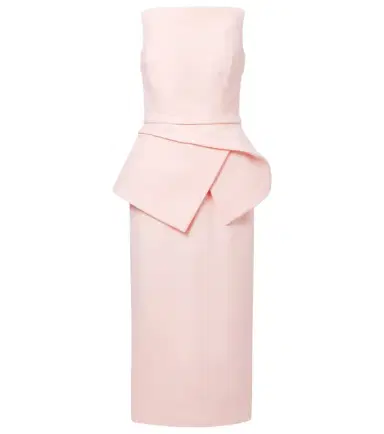 Safiyaa Belted crêpe midi dress | Thumbnail 1
