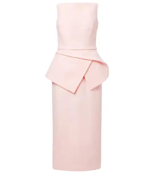 Safiyaa Belted crêpe midi dress
