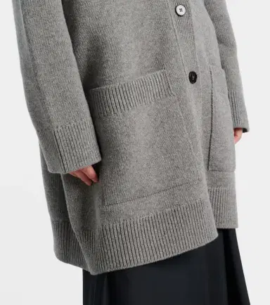 Jil Sander Wool, cotton, and cashmere-blend cardigan | Thumbnail 3 Jil Sander Wool, cotton, and cashmere-blend cardigan | Thumbnail 3