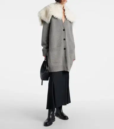 Jil Sander Wool, cotton, and cashmere-blend cardigan | Thumbnail 6 Jil Sander Wool, cotton, and cashmere-blend cardigan | Thumbnail 6