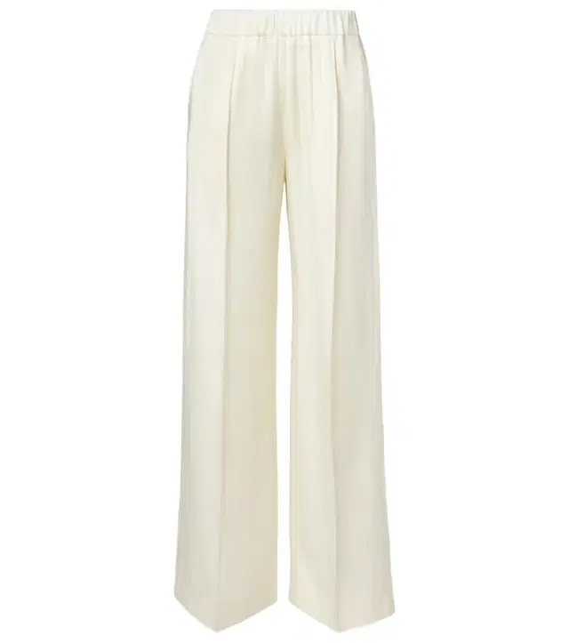 Jil Sander Gathered satin wide-leg pants
