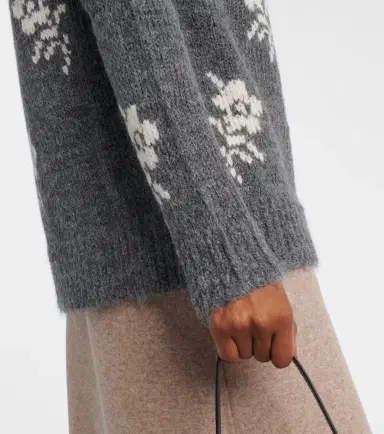 Jil Sander Intarsia alpaca and wool-blend sweater | Thumbnail 4 Jil Sander Intarsia alpaca and wool-blend sweater | Thumbnail 4