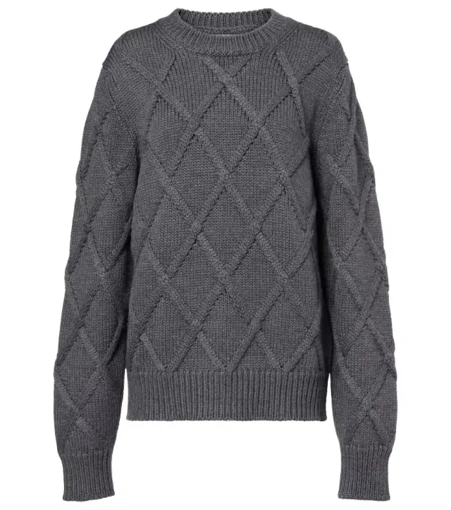 Jil Sander Cable-knit virgin wool sweater