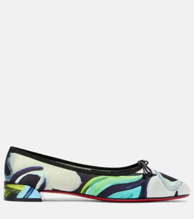 Christian Louboutin Sweetie Jane satin crêpe ballet flats | Thumbnail 2 Christian Louboutin Sweetie Jane satin crêpe ballet flats | Thumbnail 2