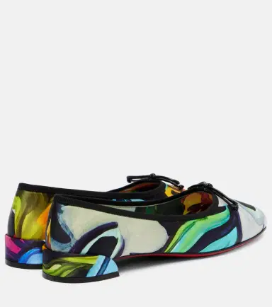 Christian Louboutin Sweetie Jane satin crêpe ballet flats | Thumbnail 3 Christian Louboutin Sweetie Jane satin crêpe ballet flats | Thumbnail 3