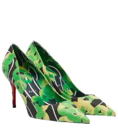 Christian Louboutin Miss Z 80 printed satin pumps | Thumbnail 1 Christian Louboutin Miss Z 80 printed satin pumps | Thumbnail 1