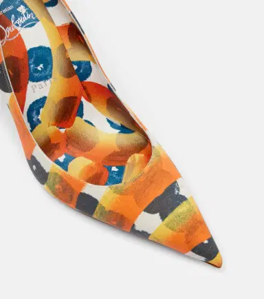 Christian Louboutin Miss Z 100 printed satin crêpe pumps | Thumbnail 4 Christian Louboutin Miss Z 100 printed satin crêpe pumps | Thumbnail 4