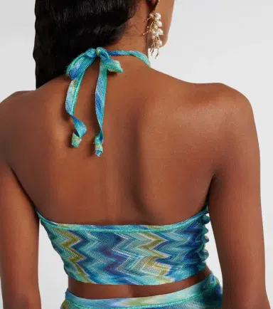 Missoni Zigzag sheer halterneck top | Thumbnail 3 Missoni Zigzag sheer halterneck top | Thumbnail 3