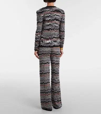 Missoni Zigzag knitted wide-leg pants | Thumbnail 4