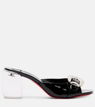Christian Louboutin Minny Bubble 70 patent leather mules | Thumbnail 2 Christian Louboutin Minny Bubble 70 patent leather mules | Thumbnail 2