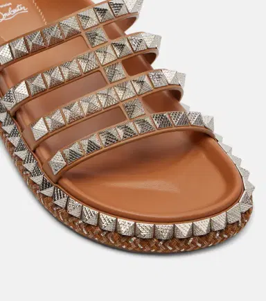 Christian Louboutin Pyra Hallulila studded leather slides | Thumbnail 2