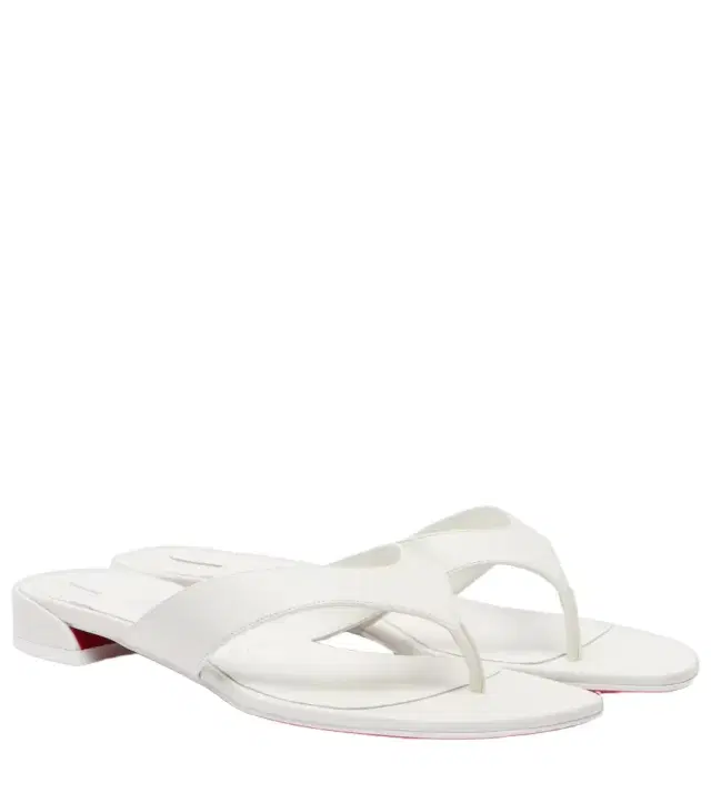 Christian Louboutin Sweet Janetonga leather thong sandals