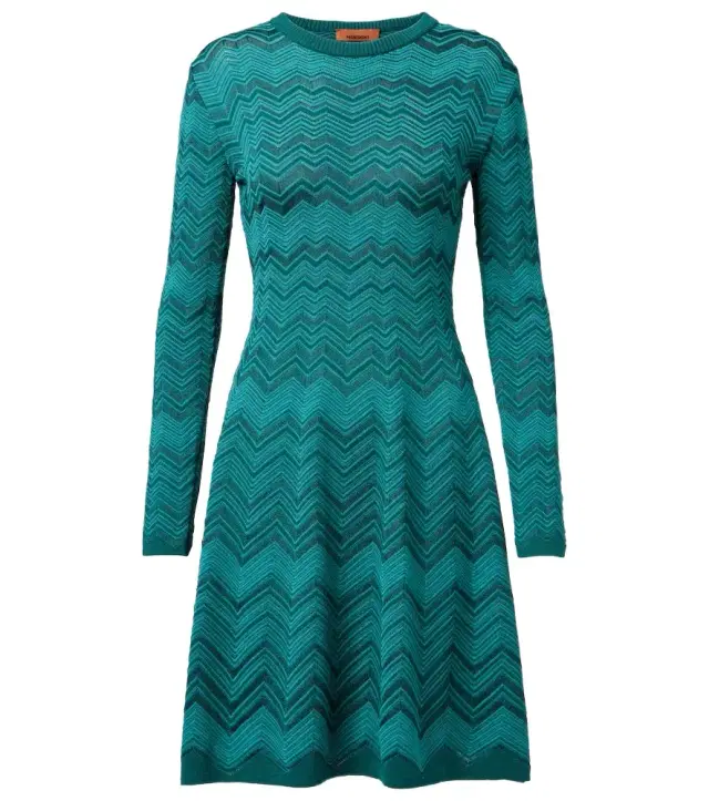 Missoni Zigzag knitted minidress