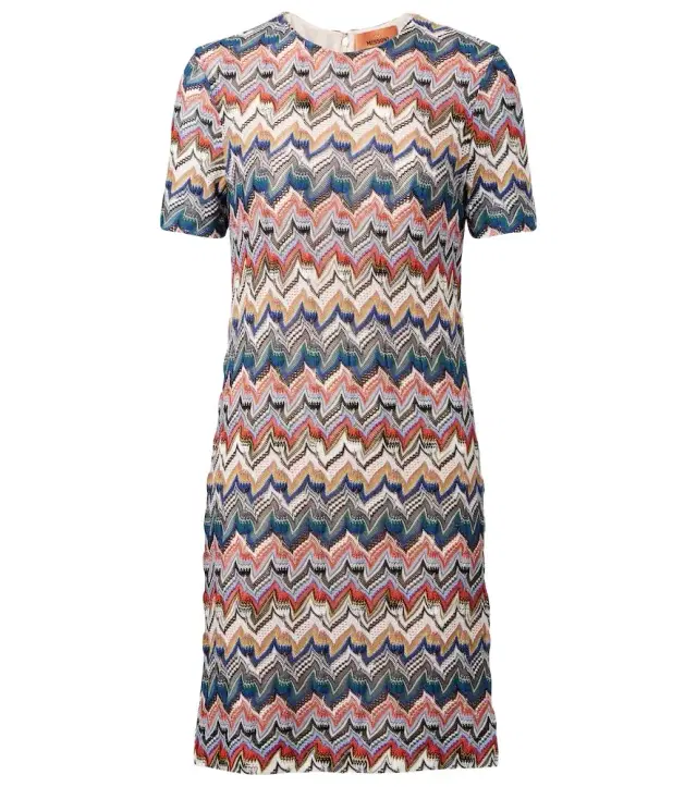 Missoni Zigzag lamé minidress