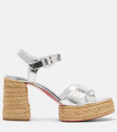 Christian Louboutin Calakala 85 metallic leather espadrille sandals | Thumbnail 3 Christian Louboutin Calakala 85 metallic leather espadrille sandals | Thumbnail 3
