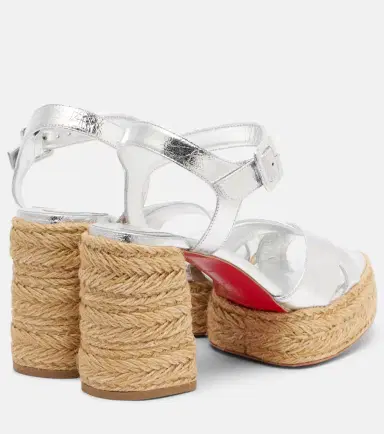 Christian Louboutin Calakala 85 metallic leather espadrille sandals | Thumbnail 4 Christian Louboutin Calakala 85 metallic leather espadrille sandals | Thumbnail 4