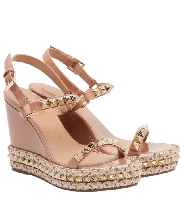 Pyra Clou 110 leather espadrille wedges