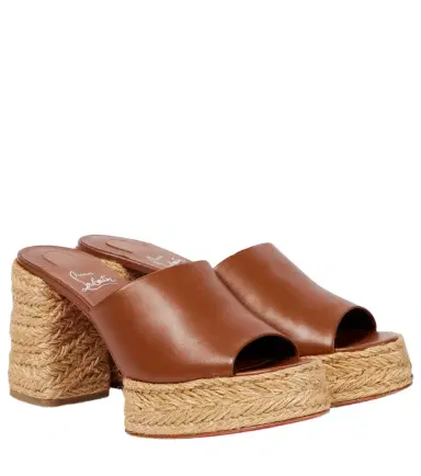 Christian Louboutin Calakala 85 leather platform mules | Thumbnail 1 Christian Louboutin Calakala 85 leather platform mules | Thumbnail 1