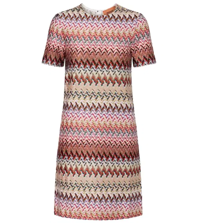 Missoni Zig Zag lamé minidress