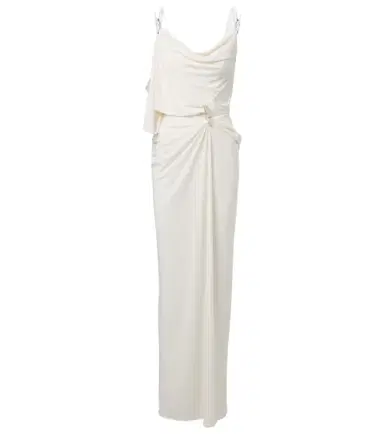 Coperni Draped embellished jersey maxi dress | Thumbnail 1