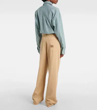 Miu Miu High-rise wide-leg jeans | Thumbnail 5
