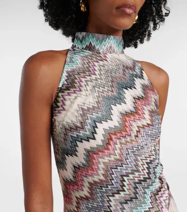 Missoni Zig Zag embellished lamé minidress | Thumbnail 2