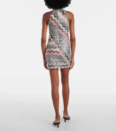 Missoni Zig Zag embellished lamé minidress | Thumbnail 3