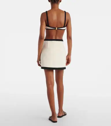ADRIANA DEGREAS Cotton-blend wrap skirt | Thumbnail 2
