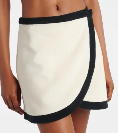 ADRIANA DEGREAS Cotton-blend wrap skirt | Thumbnail 3