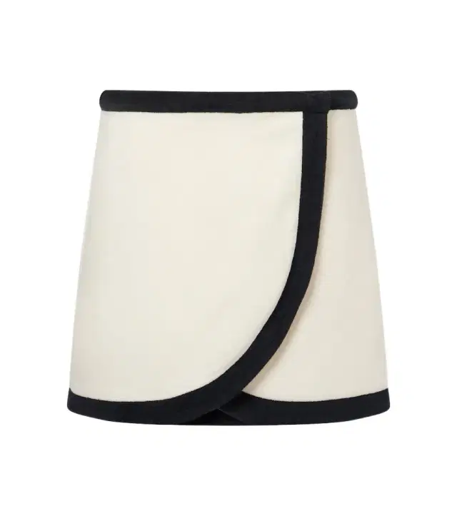 ADRIANA DEGREAS Cotton-blend wrap skirt