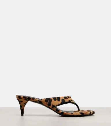 Alaïa Alaïa Infradito 55 calf hair thong sandals | Thumbnail 3 Alaïa Alaïa Infradito 55 calf hair thong sandals | Thumbnail 3