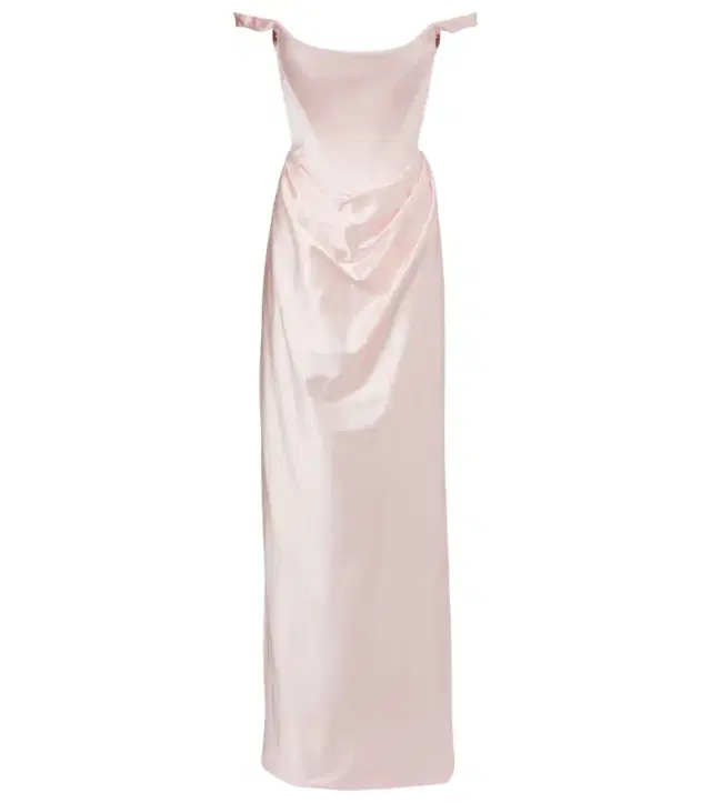 Satin bustier gown