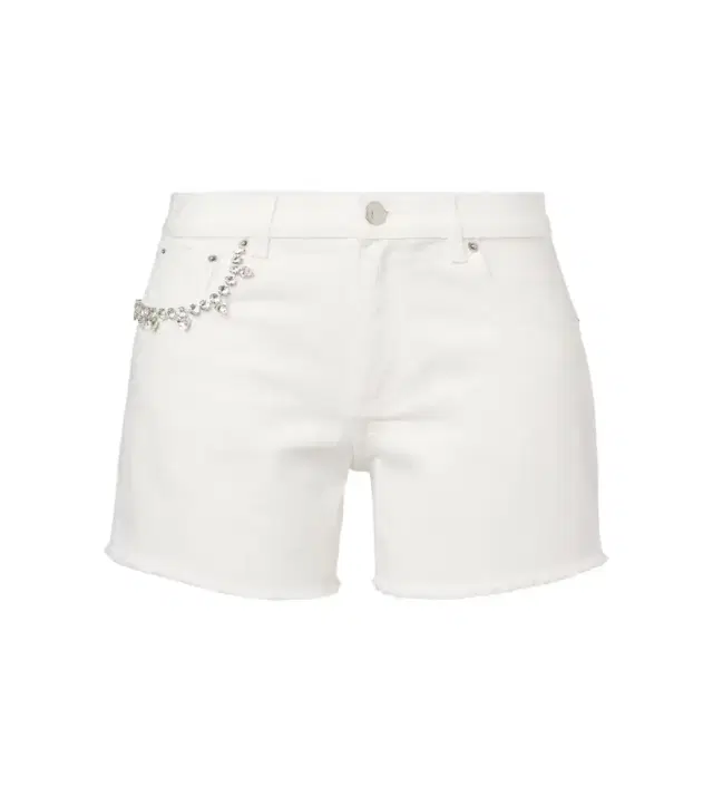 Area Crystal-embellished denim shorts