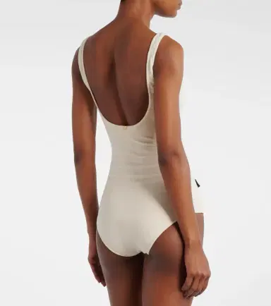 ADRIANA DEGREAS Cotton-blend terry swimsuit | Thumbnail 2