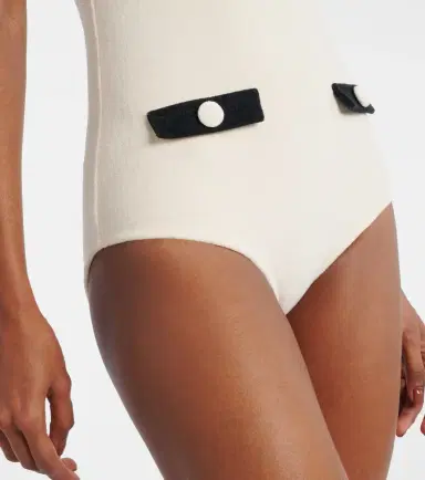 ADRIANA DEGREAS Cotton-blend terry swimsuit | Thumbnail 3