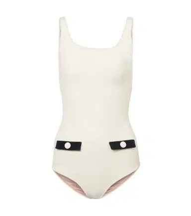 ADRIANA DEGREAS Cotton-blend terry swimsuit | Thumbnail 1