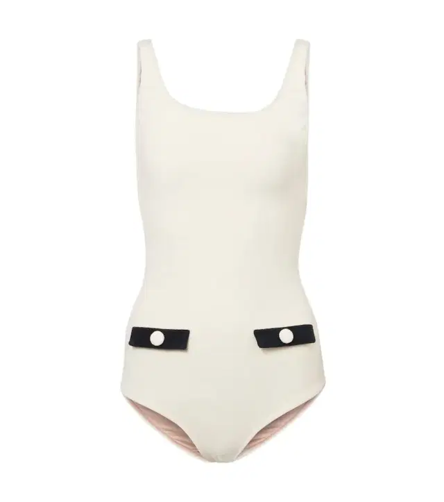 ADRIANA DEGREAS Cotton-blend terry swimsuit