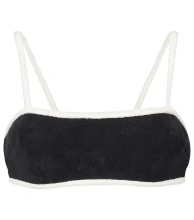 ADRIANA DEGREAS Cotton-blend terry top | Thumbnail 1