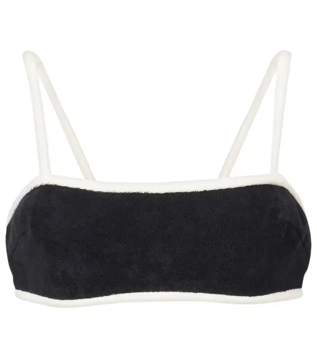 ADRIANA DEGREAS Cotton-blend terry top
