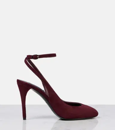 Alaïa Alaïa Decolette 90 suede slingback pumps | Thumbnail 2