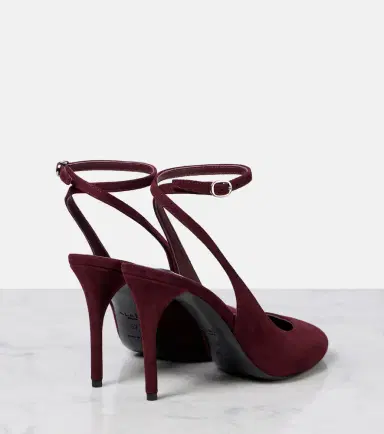 Alaïa Alaïa Decolette 90 suede slingback pumps | Thumbnail 3