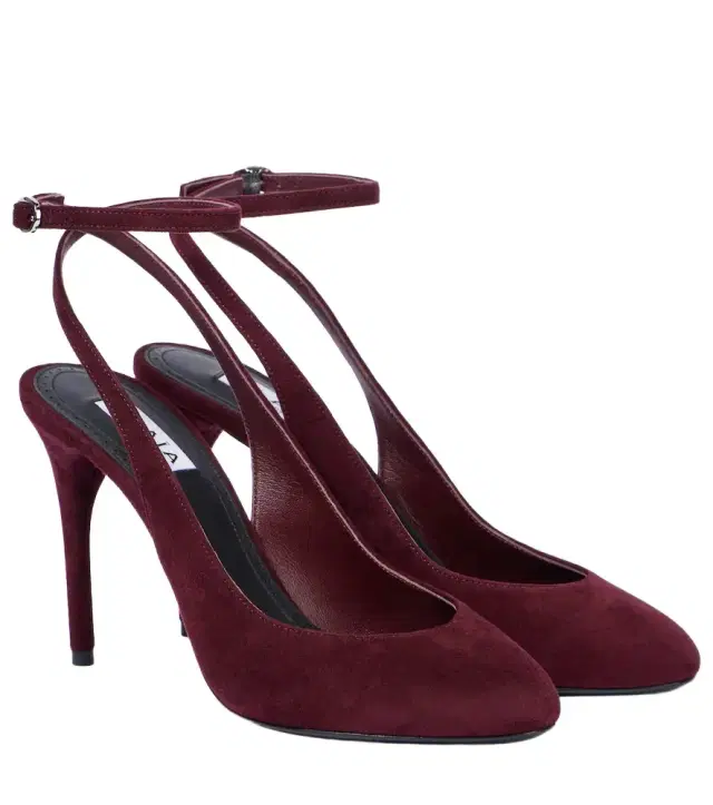 Alaia Alaïa Decolette 90 suede slingback pumps