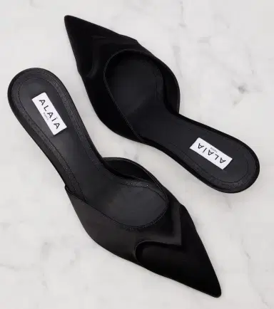Alaïa Alaïa Le Caur 3D 55 satin mules | Thumbnail 2 Alaïa Alaïa Le Caur 3D 55 satin mules | Thumbnail 2