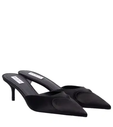 Alaïa Alaïa Le Caur 3D 55 satin mules | Thumbnail 1 Alaïa Alaïa Le Caur 3D 55 satin mules | Thumbnail 1