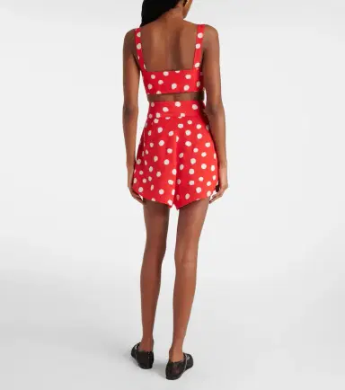 ADRIANA DEGREAS Polka-dot crop top | Thumbnail 3